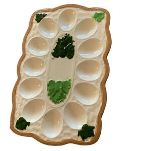Beautiful Handmade deviled egg platter